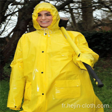 Vêtement de pluie adulte en PVC imperméable